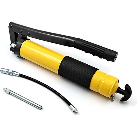 Pistolet à graisse manuel 600G double pression, tige et piston doubles, lubrifiant pour engins de chantier (1/5)