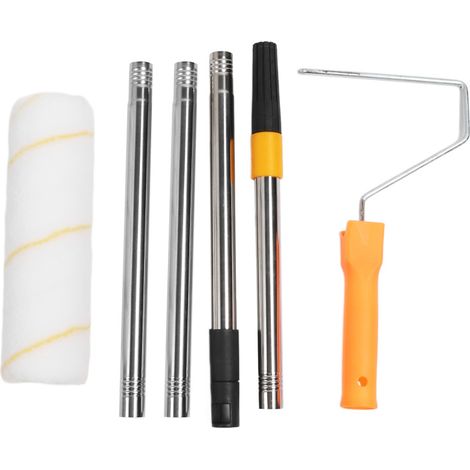 Beyamis Rallonge rouleau peinture 1,2m – brosse 23cm, télescopique, coins/plafonds (1/5)