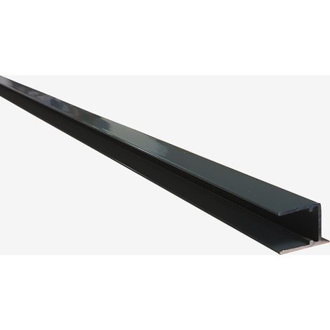 Profilo di chiusura per piastra in policarbonato cellulare spessore 32 mm, grigio antracite RAL 7016, L: 1,25 m