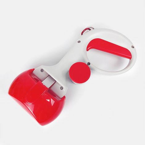 Nettoyeur pour animaux de compagnie sac de selles pelle collecteur de selles pour animaux de compagnie clip de selles nettoyeur collecteur scoop de selles avec poignée clip rouge