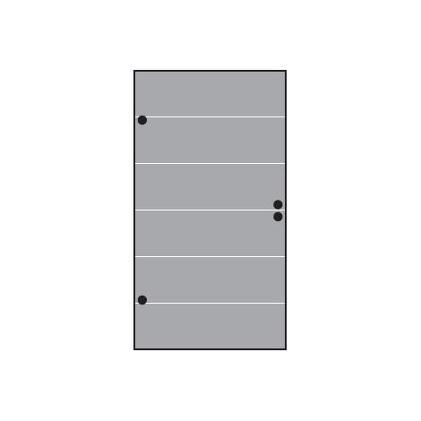 VETRO TÜR-Glasscheibe Dek.82 987 x 1800 mm, DIN Links satin