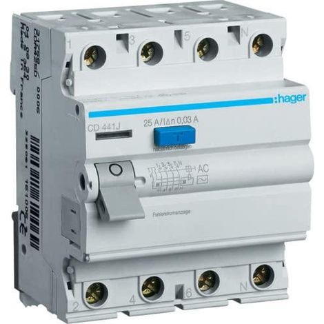 Interruttore differenziale Hager quadripolare 40A 30mA