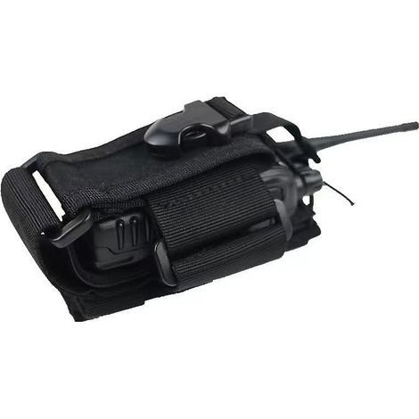 Sacoche tactique kaki pour intercom, idéale pour les équipements CS, les activités de plein air et l'entraînement sur le terrain. Étui pour talkie-walkie parfait pour la randonnée, l'escalade et le cy (1/5)