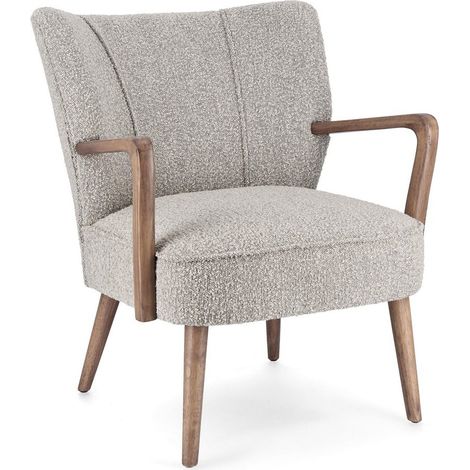 Poltrona "Moritz" per interno, Struttura In Legno Di Pino E Compensato 66.5 x 73.5 x 81.5h cm -Bianco