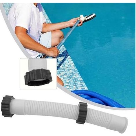 Set mit 2 Ersatzschläuchen für 38-mm-Poolfilterpumpen, Verbindungsschlauchzubehör für Intex-Filterpumpen (1/5)