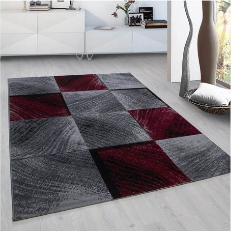 Tapis moderne graphique intérieur Volos Rouge 80x300 (1/5)