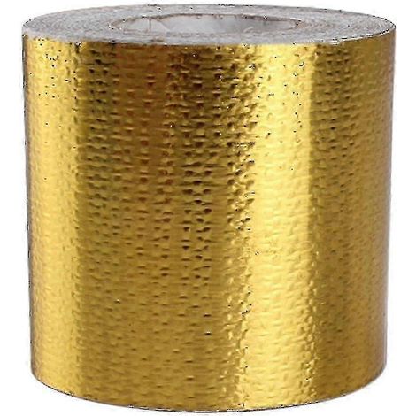 Ruban isolant thermique réfléchissant résistant aux hautes températures, 5 mètres x 5 centimètres, couleur or (1/5)