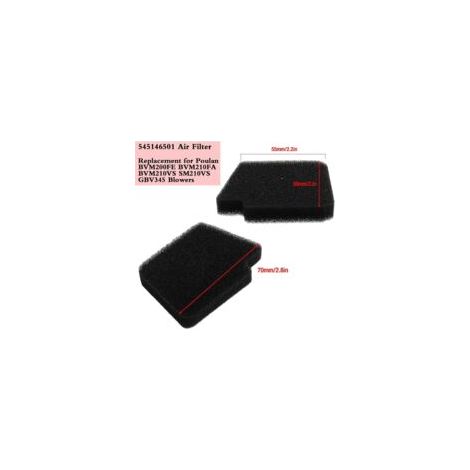 LAN Compatible avec le carburateur 545081857 pour les souffleurs de feuilles Zama C1U-W43, Craftsman (références 358794765, 358794700, 358794770 et 358794780) et Poulan VS-2 BVM200FE GBV345, avec filt