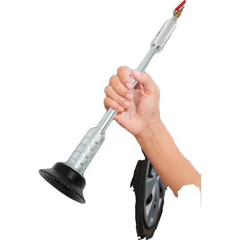 Kit estrattore pneumatico per denti, lunghezza 61,5 cm, diametro ventosa 12 cm, materiale acciaio e gomma, richiede montaggio, adatto per riparazioni di carrozzeria automobilistica (1/5)