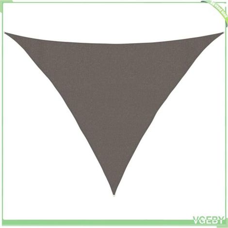 Voile d'ombrage - FAFEICY - 311089 - Triangulaire 3 x 3 x 4,2 m - PEHD 160 g/m² - Anti-UV ≈90% (1/5)