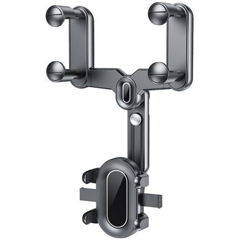 Support Téléphone pour Rétroviseur,Support de Téléphone Portable pour Voiture, Support de Téléphone Portable Rétractable Multifonctionnel à 360 ° Flexible et Rotatif (1/5)