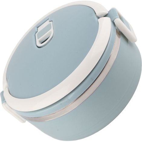 Boîte à lunch portable en acier inoxydable bleu pour nouilles de riz (1/5)