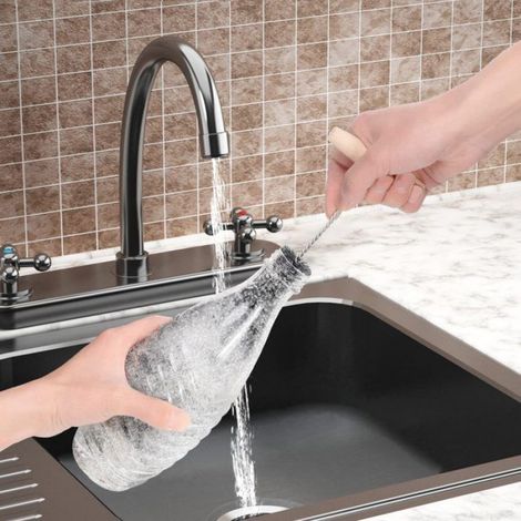 Brosse à bouteille SodaStream - 2 pièces - Convient pour bouteilles SodaStream Crystal 0,6L, biberons Étiquette (1/5)