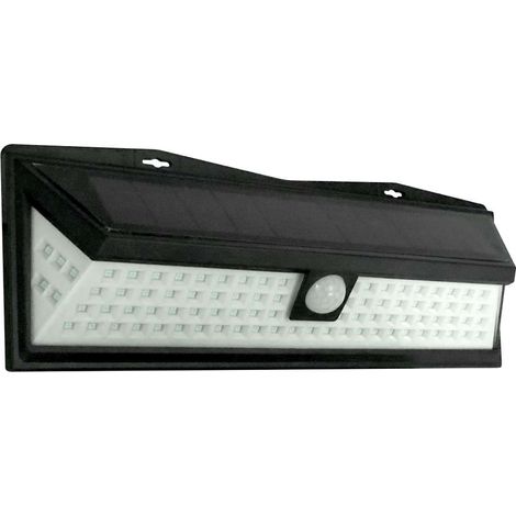 Terre Jardin – Applique murale solaire 600 lumens – Détecteur de mouvements jusqu'à 5m – Étanchéité IP65 – Installation facile sans branchement (1/6)
