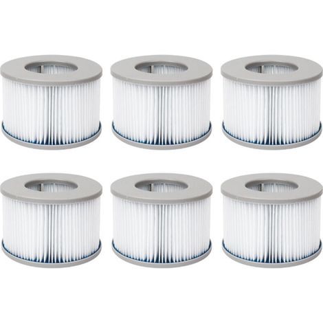 Set of filters for MSPA V2 inflatable spas. Ø10.7cm – replacement filter cartridges for MSPA inflatable spas, 6 filters (1/4)