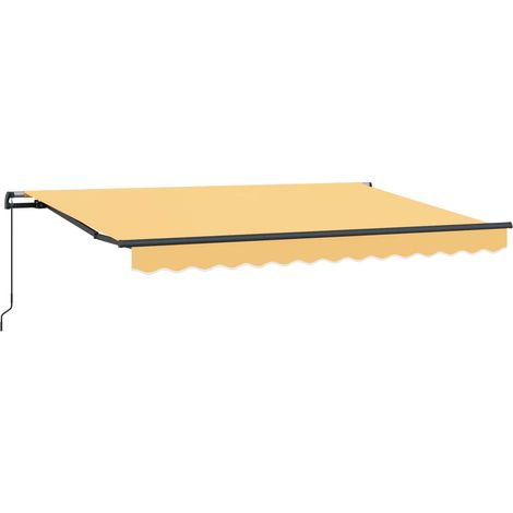 Tenda retrattile Sabbia 500 × 300 cm Poliestere e Alluminio vidaXL