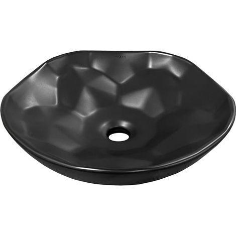 Mexen Nicea Aufsatzwaschbecken 41 x 41 cm, Schwarz matt - 21754185