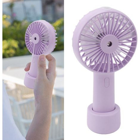 Tragbarer Handventilator, ultraleiser Mini-USB-Tischventilator, lila. (1/5)