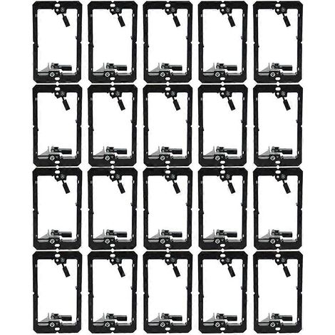 Einzel-Wandhalterungen (1-fach) für Niederspannungsinstallationen, 20er-Packung (1/5)