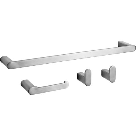 Set Di Appendiabiti Da Bagno Rea Mati Brush Nickel