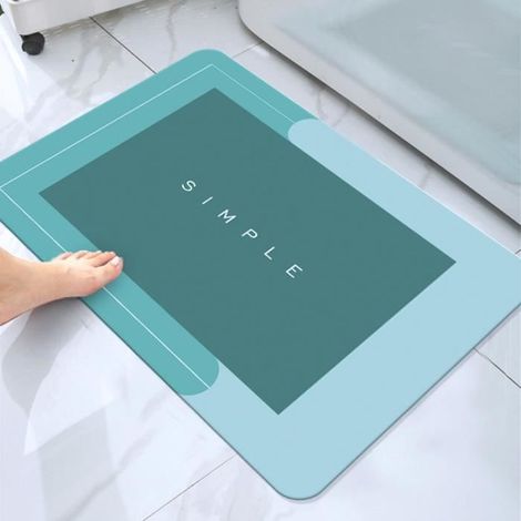 Paillasson de salle de bain sol de bain chambre tapis de cuisine paillassons tapis absorbant l'eau pieds tapis 40x60cm (1/2)