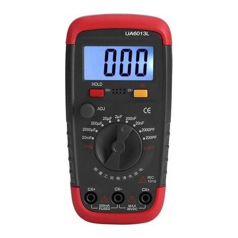 Capacimètre professionnel, testeur de capacité numérique 0,1 pF - 20000uF, avec compteur de capacité à rétroéclairage LCD (1/4)