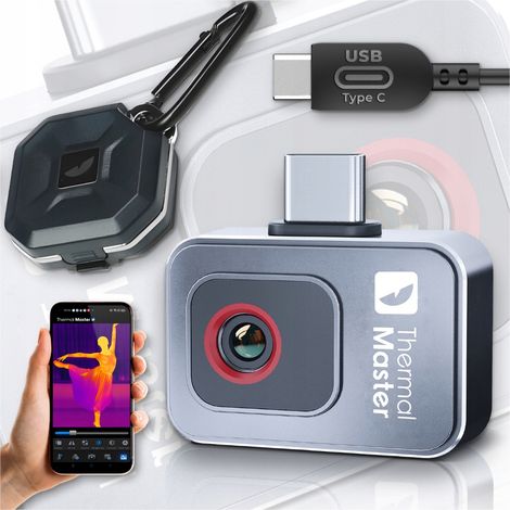 Wärmebildkamera HD 256x192 P2 Thermal Master Miniatur-USB-C + Gehäuse