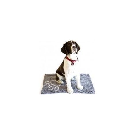 Felpa absorbente para perro - DIRTY DOG - Felpudo Dirty Dog - Microfibra - Gris - Antideslizante