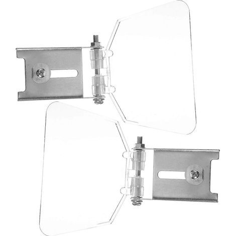 Lot de 2 protections oculaires pour meuleuse d'établi, en acier inoxydable.-17.00X13.50X1.80CM-Transparent Color 1 (1/3)