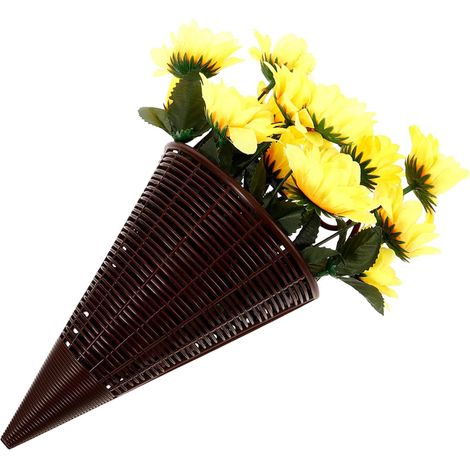 COHEALI Panier de fleurs suspendu aux couleurs vives, tournesol artificiel réaliste (1/5)