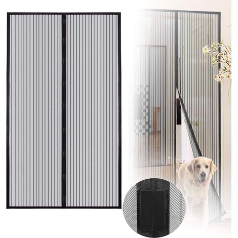 Magnetisches Türgitter – Automatischer Schließmechanismus mit verstärkten Magneten – Für Fenster oder Innentüren – 1 Stück (1/5)