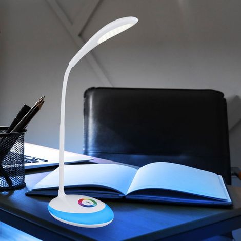 Lampe de chevet ACKERMAN à LED RVB, gradateur tactile réglable, lampe de lecture avec changement de couleur (1/5)
