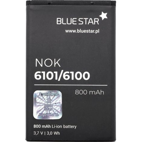 Bluestar Akku Ersatz kompatibel mit Nokia BL-4C für: C2-05, X2, 6100, 6300, 2650, 2705,3500,5100 u.v.m 800 mAh Austausch Batterie Accu (1/3)
