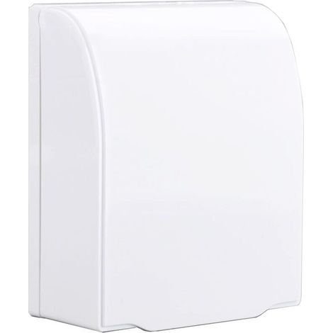 Sortie Couvercle Childproof Clair, Interrupteur Prise Boîtier étanche, Boîtier de Prise étanche, Convient pour les Prises de Salle de Bain, Empêcher l'eau D'éclabousser Dans la Prise(Blanc)