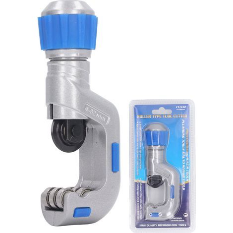 Coupe-tuyau bouton ergonomique coupe rapide outil de coupe de tube efficace pour Tubes de cuivre, d'aluminium, d'acier et de fer de 4 à 32mm (1/5)