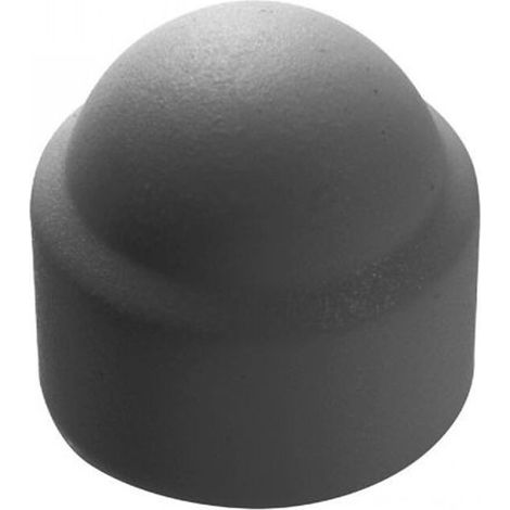 Acton – Cache écrou hexagonal gris anthracite RAL 7016 en polyéthylène M8 – Boîte de 200 unités – Pour fixation durable et esthétique