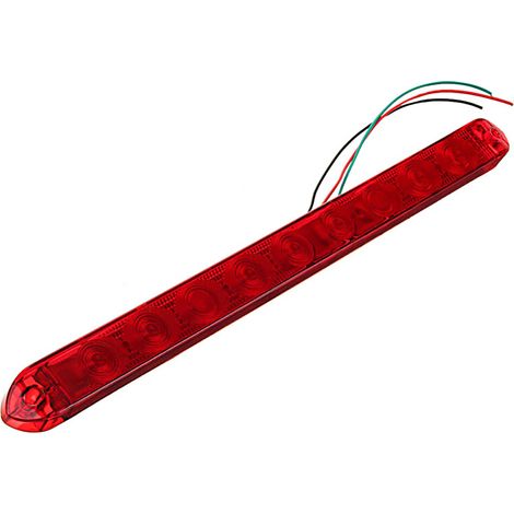 [Yuexinghui] 2 feux arrière rouges à 9 LED surélevés avec bande de freinage (1/2)