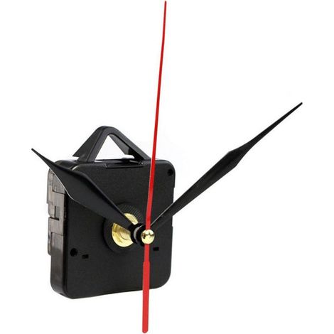 Battery-operated clock mechanism – Black plastic – Dimensions 5.5 x 3.8 x 5.5 cm – For creating custom clocks (1/5)