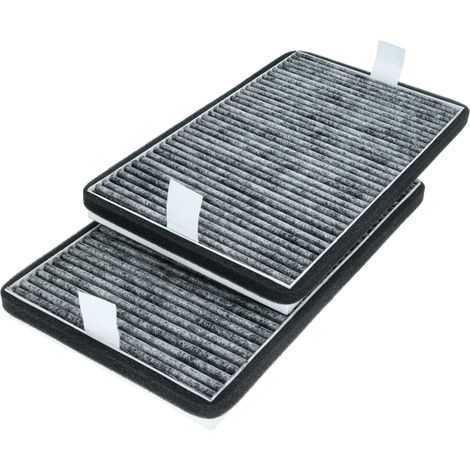 vhbw 2x Aktivkohlefilter kompatibel mit Miele DA 3590-90, DA 3596, DA 3568, DA 3590, DA 3668, DA 3690, DA 3598, DA 3660 Dunstabzugshaube