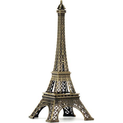 Eiffel Tower Sculpture in Wrought Iron, 25 cm – Eco-Friendly Electroplating Finish – Home and Office Decor (1/4)