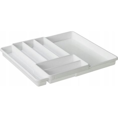 Inserto portaposate estensibile bianco Rotho (1 pezzo) (1/4)