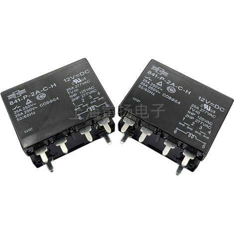 Matsukawa 841-P-2A-CH 12V DC 25A high-power relay, two normally open relays, new and original Taiwanese