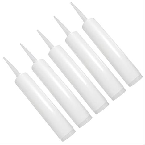 Tubes De Mastic Vides Rechargeables Cartouches Pour Enduit Compatible Outil Calfeutrage Standard Embout Ajustable Joints Fissures Et Fuites À La Maison (1/5)