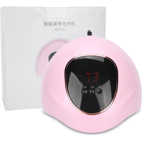 Vernis semi-permanent séchoir à ongles UV 72W lampe professionnelle outil manucure rose (1/5)