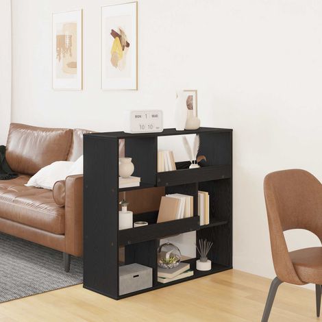 Bücherregal Schwarz Eichen-Optik 100 x 33 x 94,5 cm