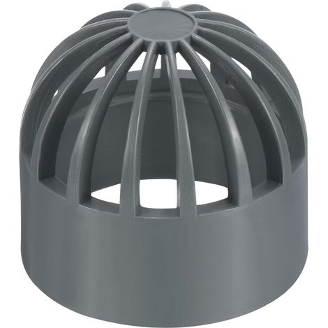 Couvercle de grille de vidange pour atrium, 40 mm ID UPVC, adaptateur de raccord de tuyau d'égout rond pour une circulation d'air efficace, idéal pour le drainage extérieur, la pelouse - 1 (1/5)