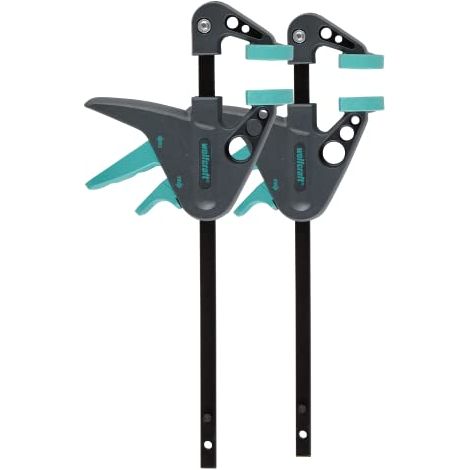 wolfcraft 2 morsetti a una mano MINI I 3455100 I L'aiuto intelligente - ideale per hobby e progetti fai-da-te (1/4)