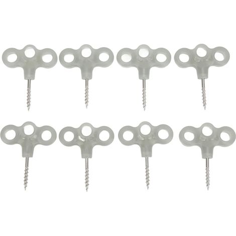 Lot De 8 Clous Filetés en Spirale en Acier Inoxydable pour Vision Nocturne 30 Mm pour Le Camping, la Randonnée (1/5)