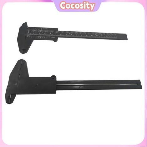 Cocosity outil d'étrier Outil de Pied à Coulisse Métrique en Pouces, Plastique et Métal, Double échelle pour quincaillerie piece (1/5)