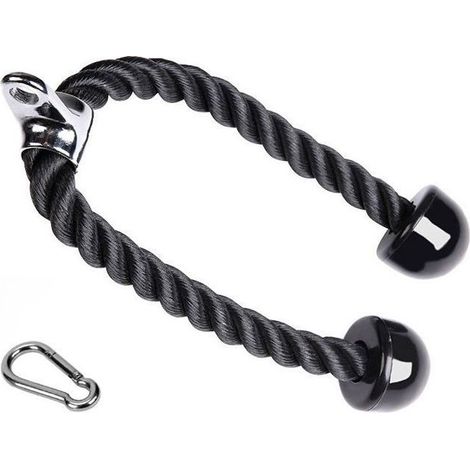 Corde d\'Entraînement des Triceps Élastique avec Pull-Up Poulie Accessoire de Musculation Résistance Amovible pour Biceps et Triceps (1/5)